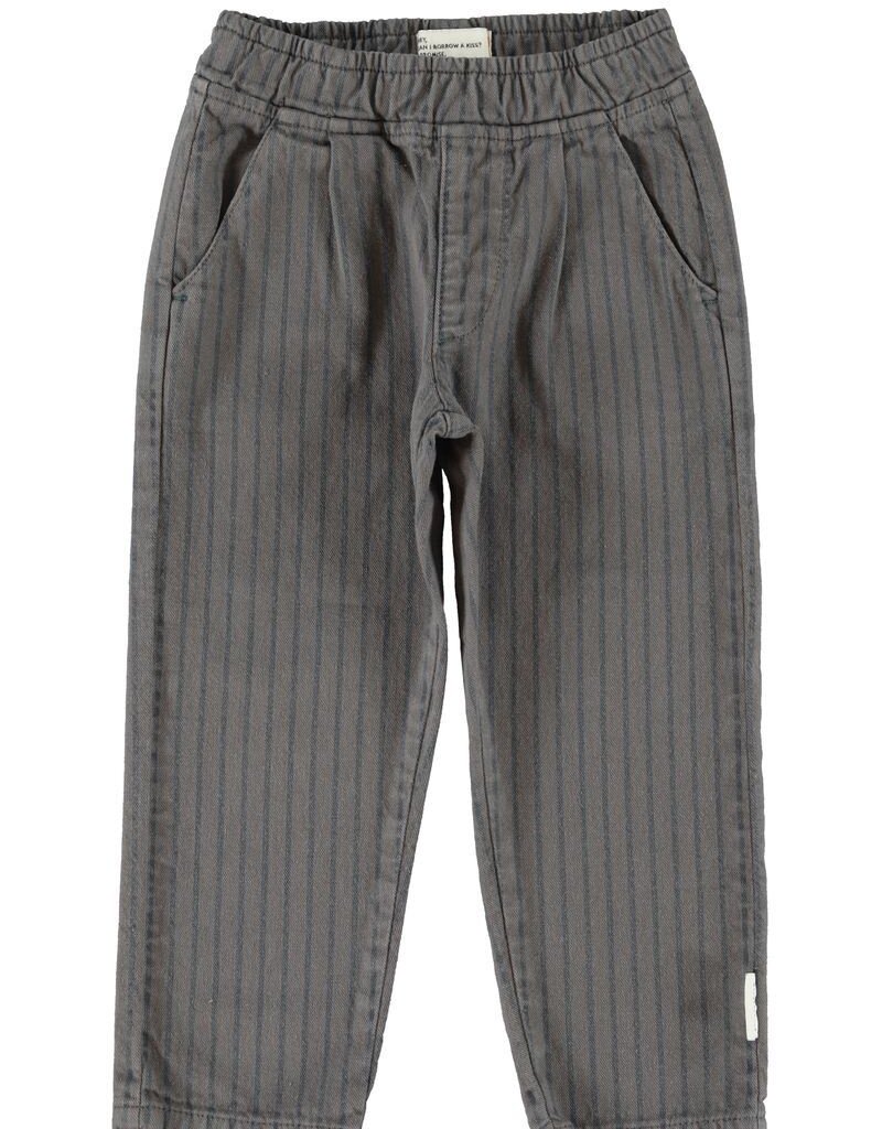 Piupiuchick Trousers | Grey W/ Black Stripes aw26