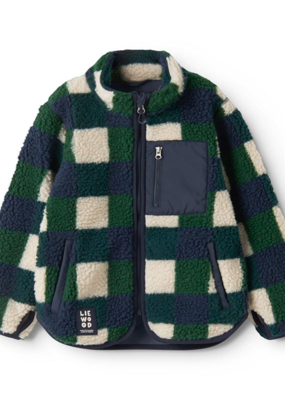 Liewood Nolan Pile Jacket Mega Check / Bright garden