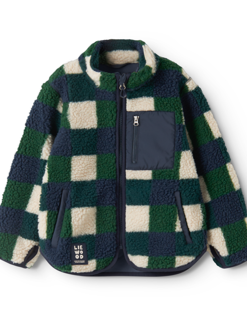 Liewood Nolan Pile Jacket Mega Check / Bright garden