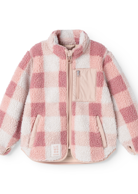 Liewood Nolan Pile Jacket Mega Check / Rose blush
