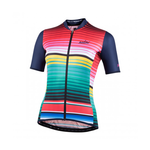 Maillot à Manches Courtes Femme Nalini New Turin 2006 W Jersey Striped Multicolor Large