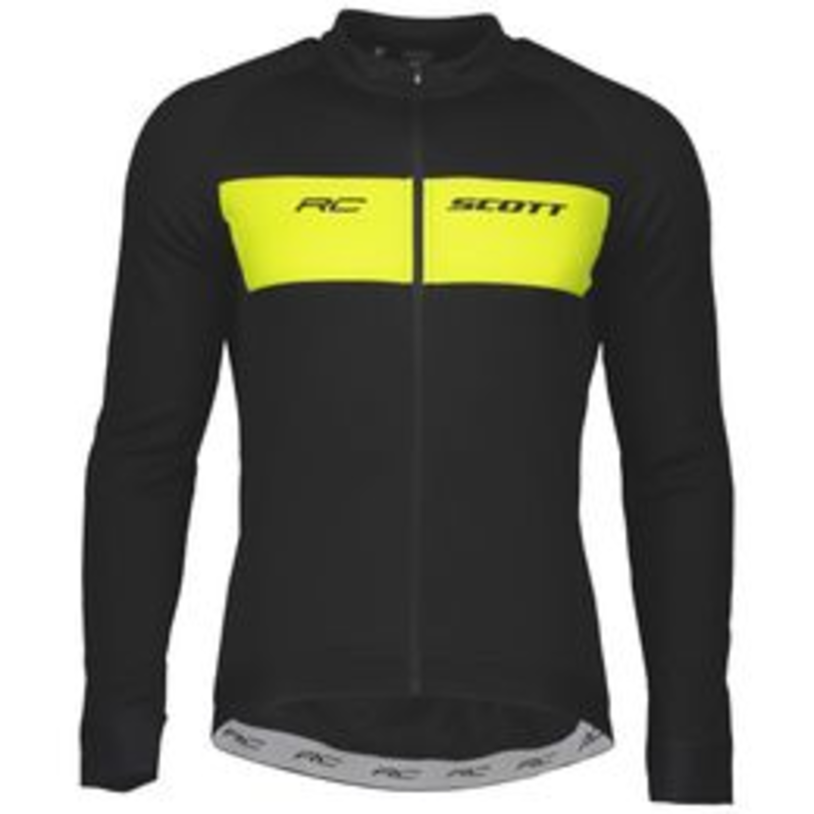 Maillot Scott RC Warm L/SL Black/Sulphur Yellow XL - 271569