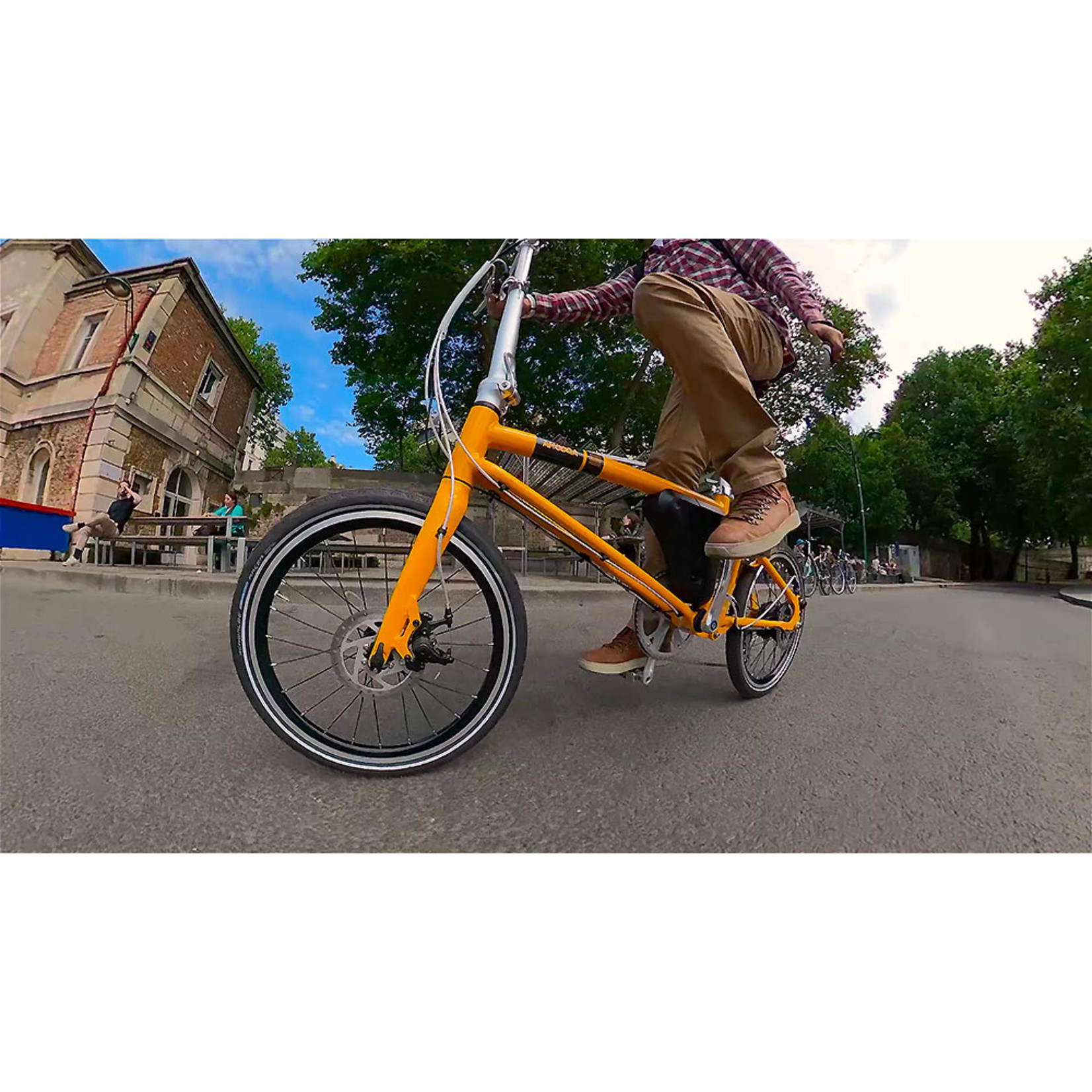 Bike Ahooga Folding Bike - POWER (36V) - Melon Yellow RAL 1028