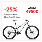 Orbea Rise M20 Blanc-Vert Medium - M360