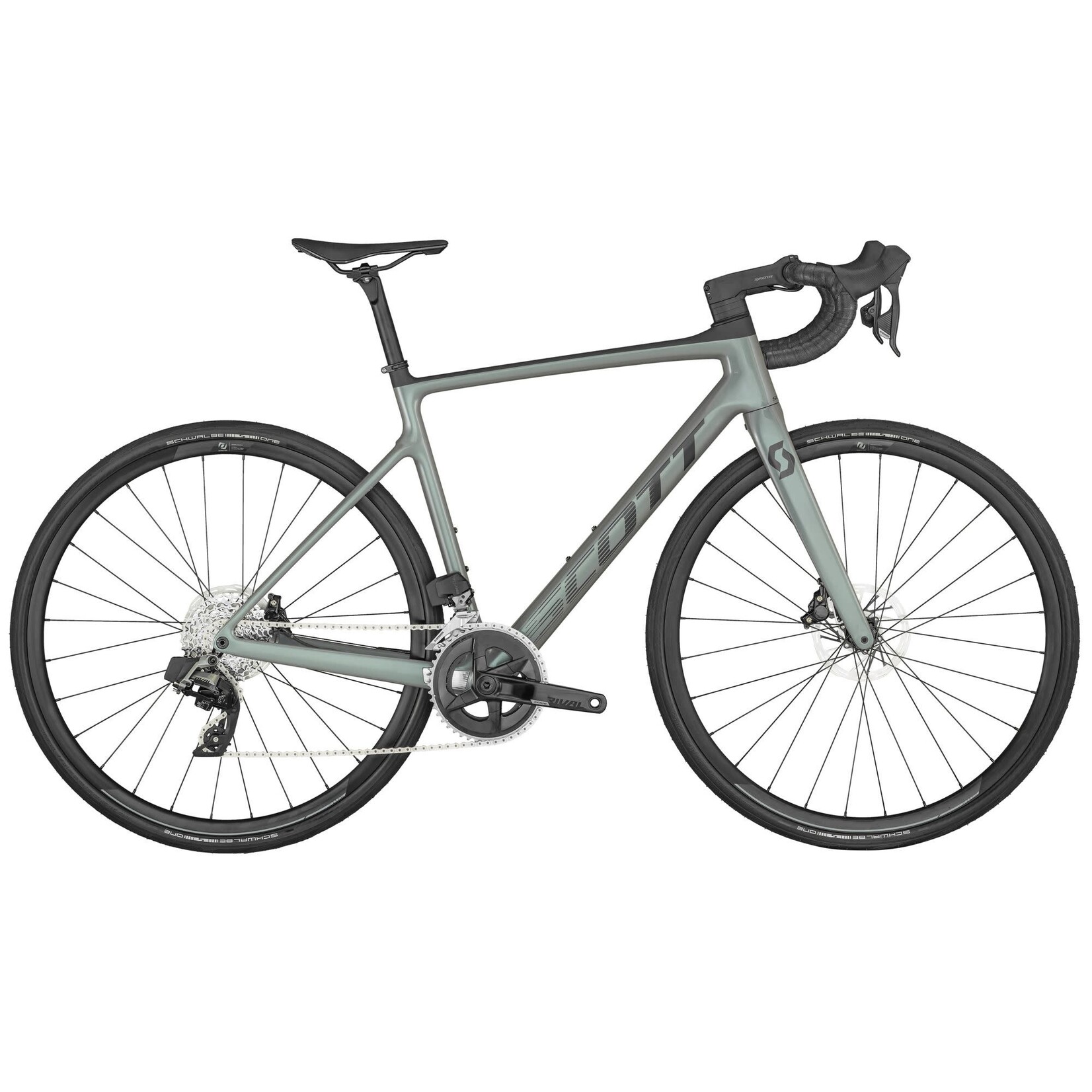 Bike Scott Addict 10 M54 Grey/Green - 290365