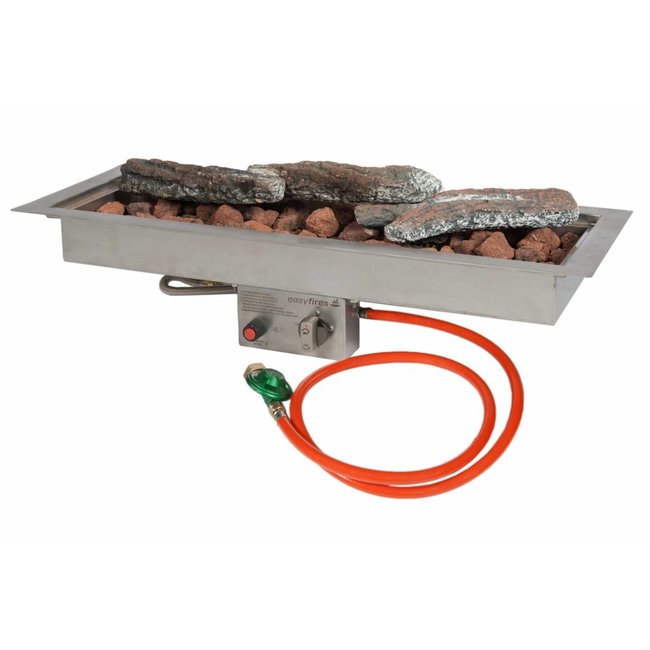 Easy Fires Einbaubrenner 76x26cm.