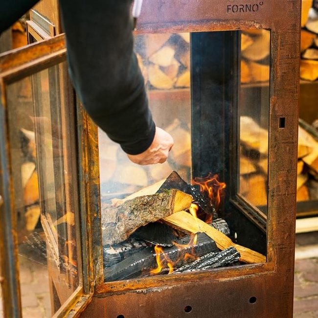 Gartenkamin Forno Digna Cortenstahl XL