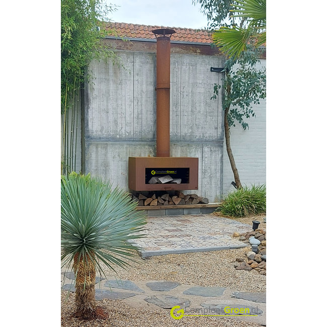 Gartenkamin Forno Enok Wandmodell