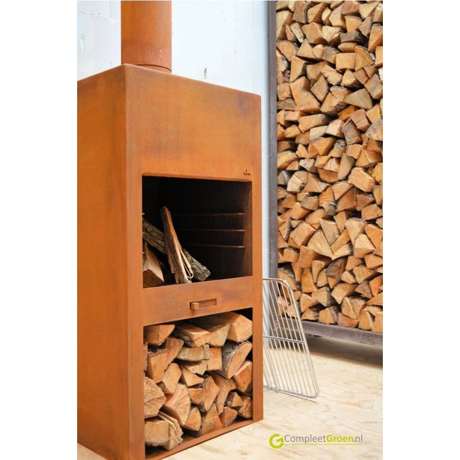 Gartenkamin Forno Stig Cortenstahl