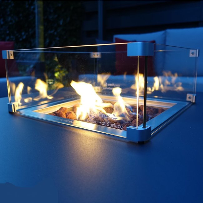 Easy Fires Glasumrandung 45x45cm.