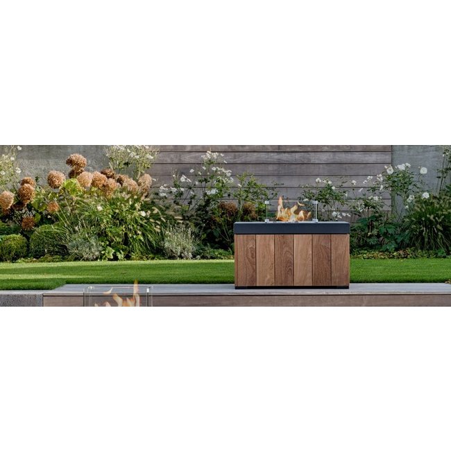 Easy Fires Einbaubrenner Schwarz 40x40cm.