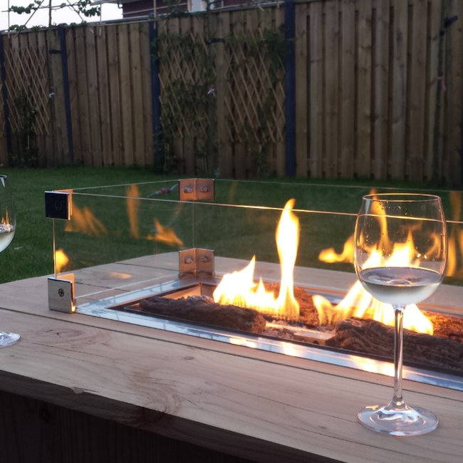 Easy Fires Glasumrandung 55x30cm.