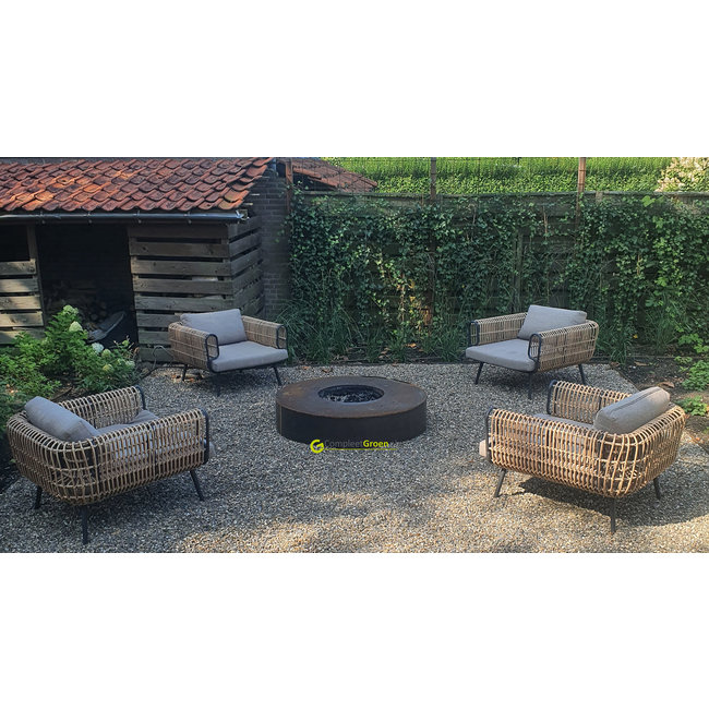 Forno Feuertisch Cortenstahl Rund