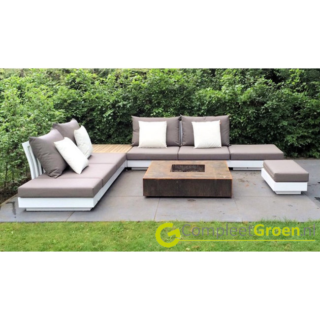 Forno Feuertisch Cortenstahl quadratisch inkl. Grillrost