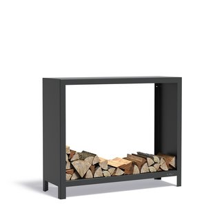 Forno Holzlager Anthrazit 120x40x100cm.