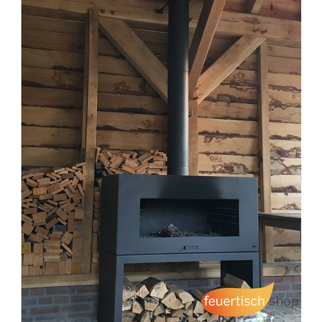 Gartenkamin Forno Enok  Anthrazit