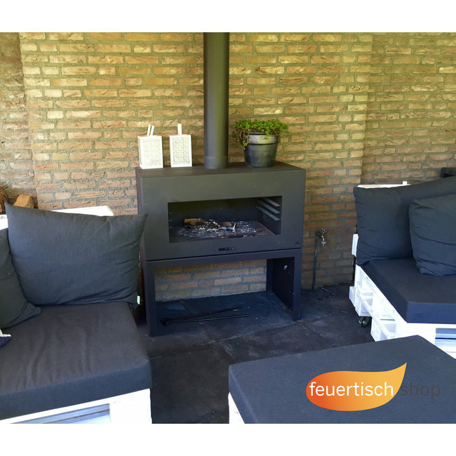 Gartenkamin Forno Enok  Anthrazit