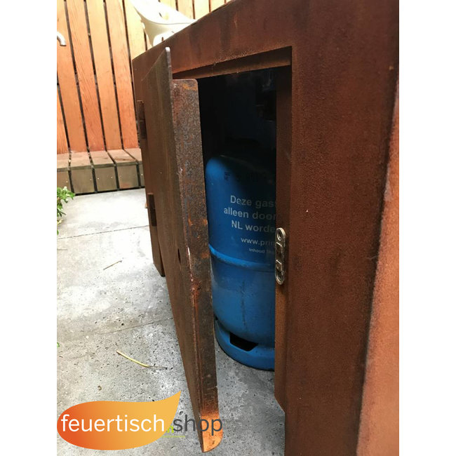 Feuertisch Forno Brann 120x80x50 cm.