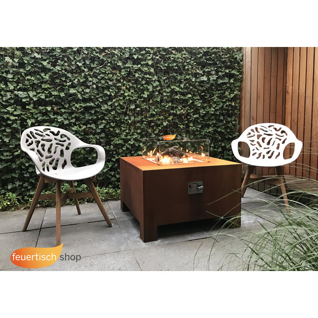 Feuertisch Forno Brann 120x80x50 cm.