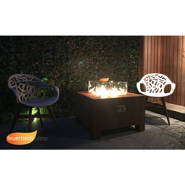 Feuertisch Forno Brann 120x80x50 cm.