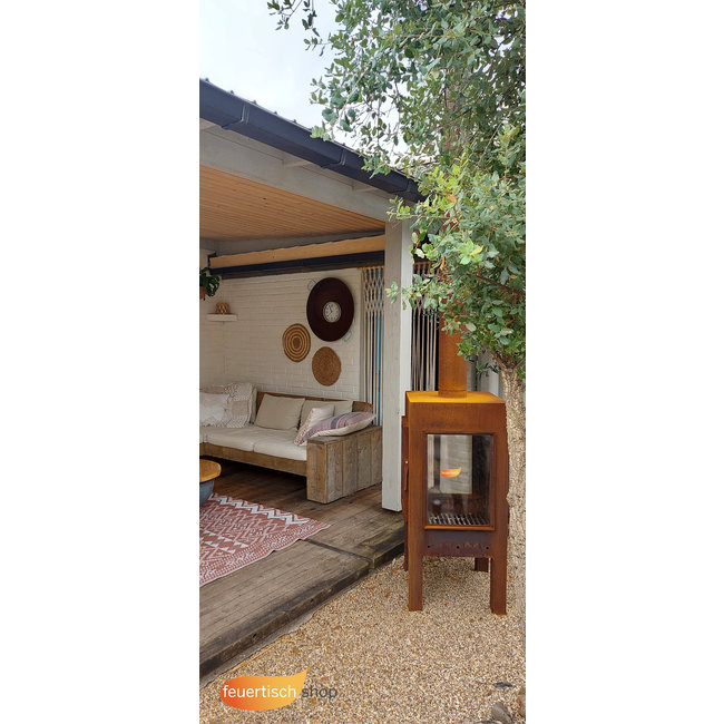 Gartenkamin Fono Digna Cortenstahl