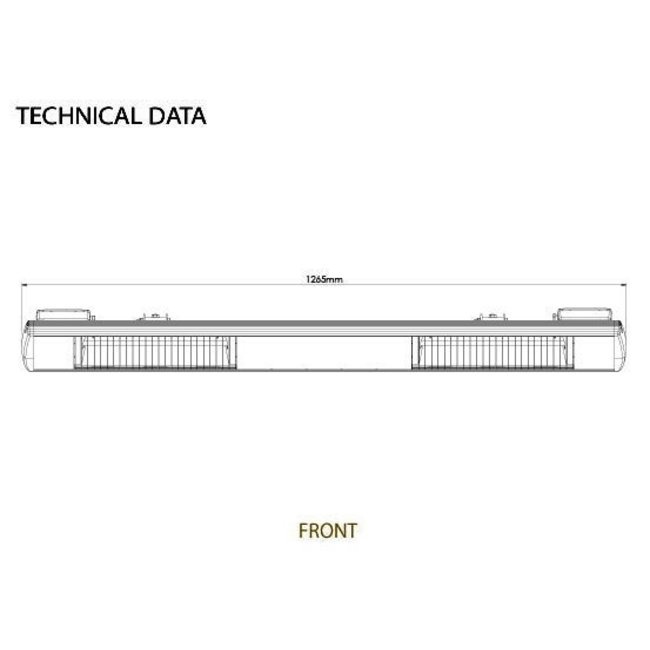 Tansun Bahama Double 3000 W Terrassenheizung