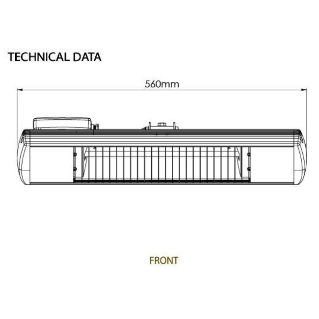 Tansun Rio Grande Single 1500W Terrassenheizung