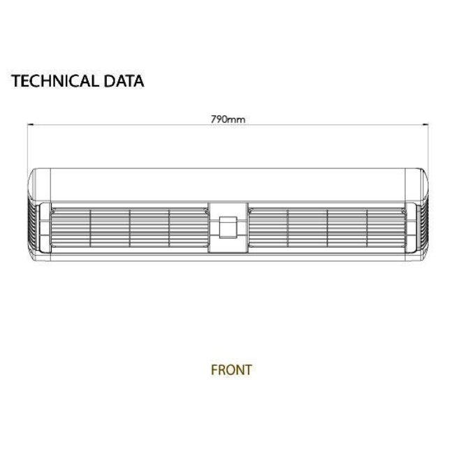 Tansun Sorrento Double 3000W Terrassenheizung