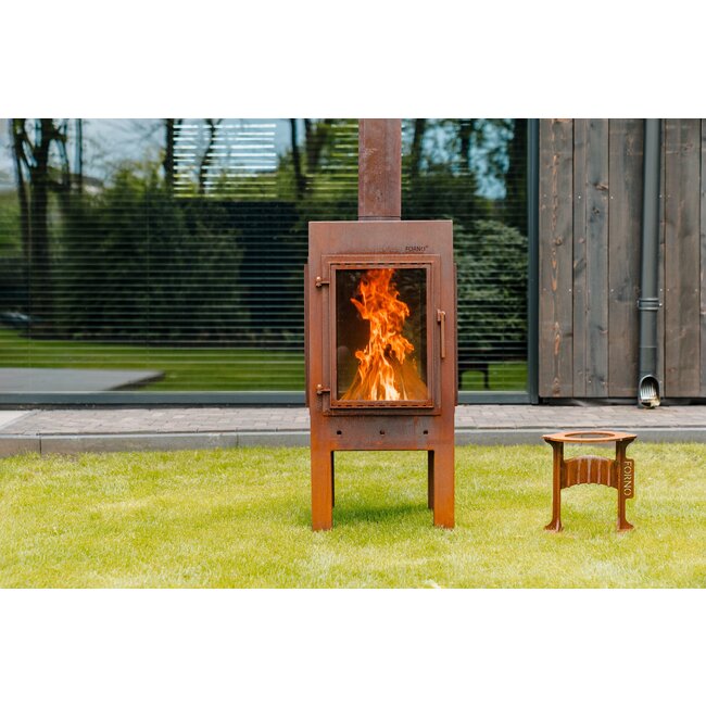 Gartenkamin Forno Digna Cortenstahl XL