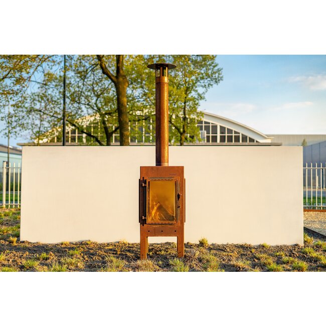 Gartenkamin Fono Digna Cortenstahl