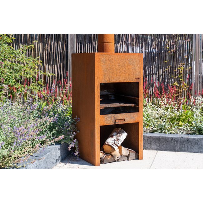 Gartenkamin Forno Stig Cortenstahl