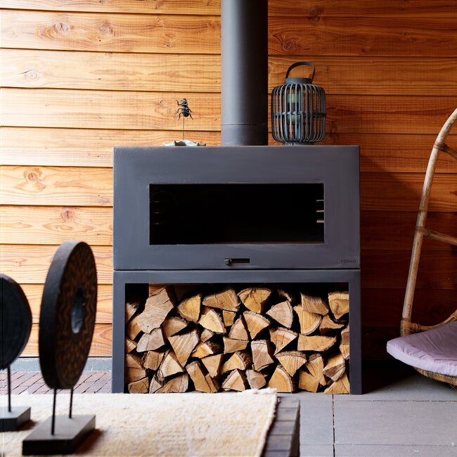 Gartenkamin Forno Enok  Anthrazit