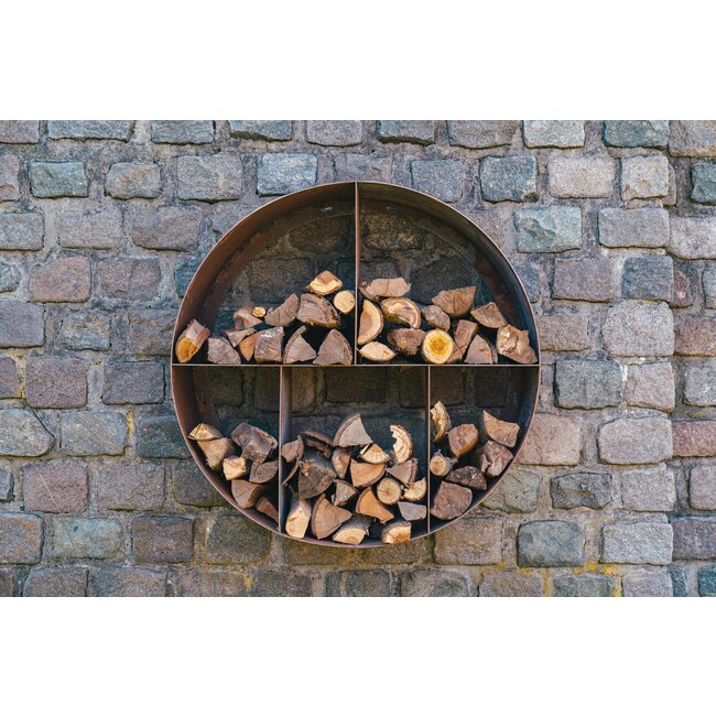 Forno Holzlager Cortenstahl 100x40cm.