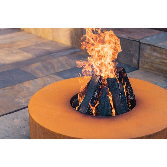 Forno Feuertisch Cortenstahl Rund