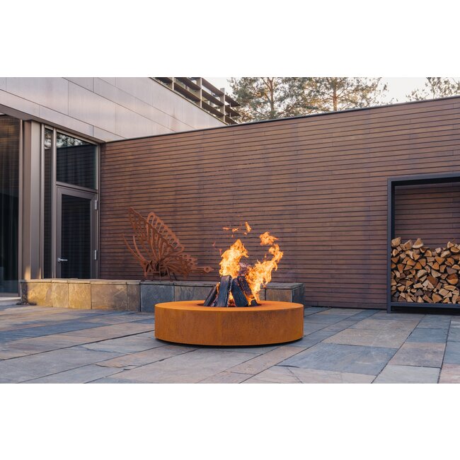 Forno Feuertisch Cortenstahl Rund