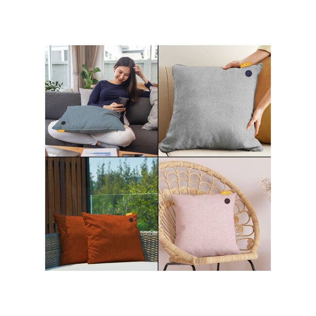 Cozy Una Wärmekissen schwarz 45x45cm.