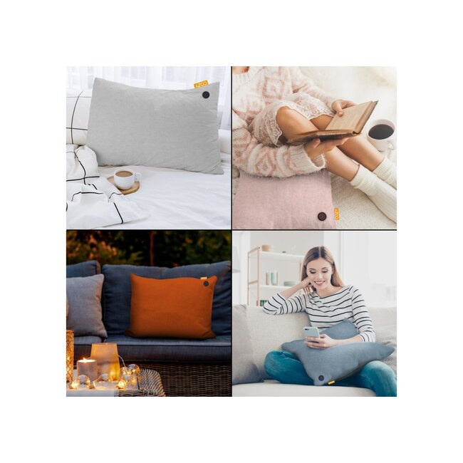 Cozy Tove Wärmekissen blau 45x60cm.