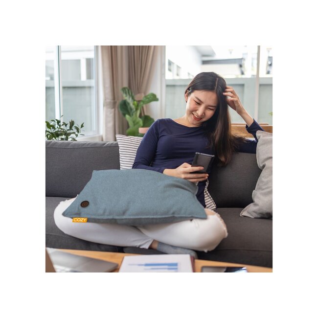 Cozy Tove Wärmekissen blau 45x60cm.