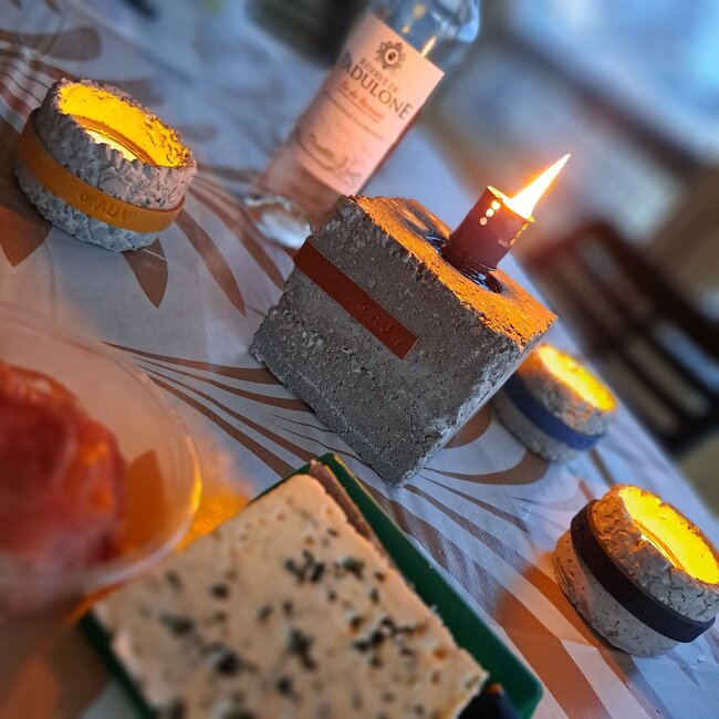 Gartenfackel Würfel Schwarz