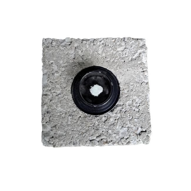 Gartenfackel Würfel Cognac