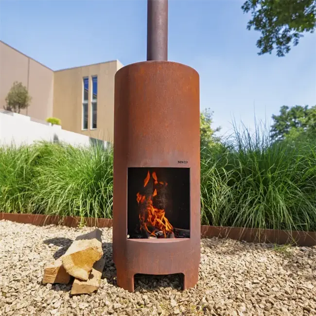 Gartenkamin Senzzo Carpa Round