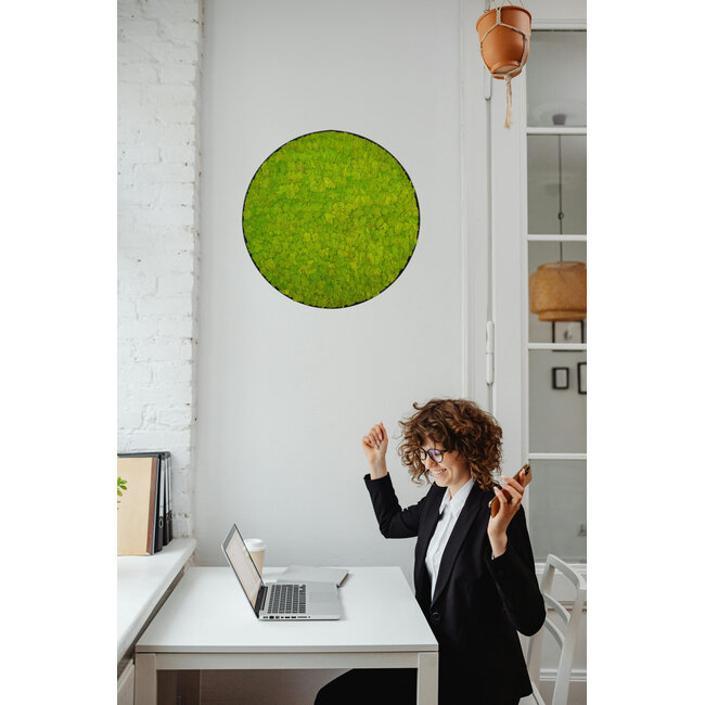 Moosbild Linn Metall 80cm.