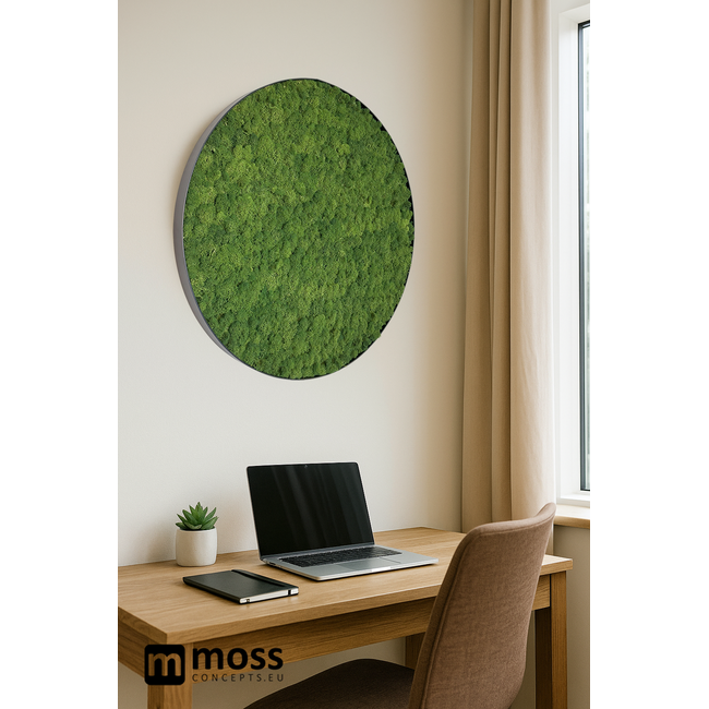 Moosbild Fay Metall 80cm.