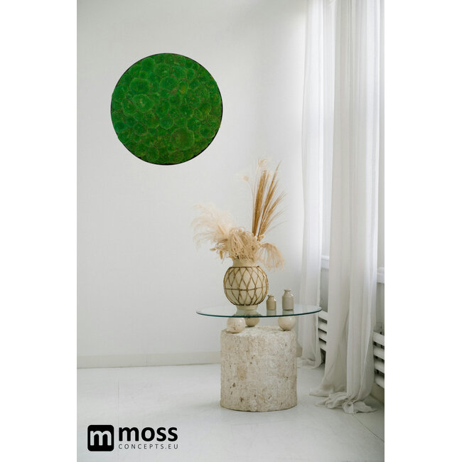 Moosbild Jade Metall 100cm.
