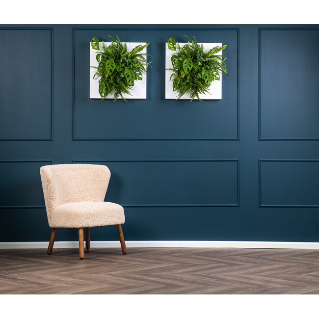 LivePicture GO weiß, wandbild von lebenden Pflanzen