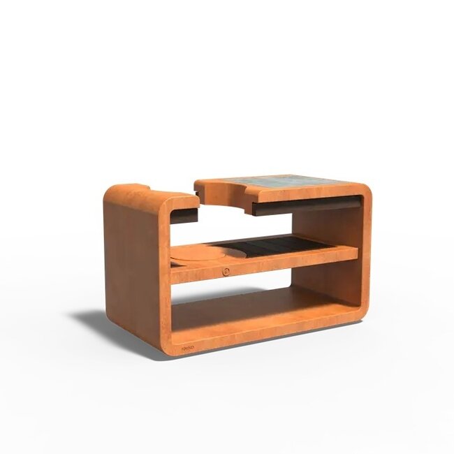 Forno KAMADO Station L Cortenstahl