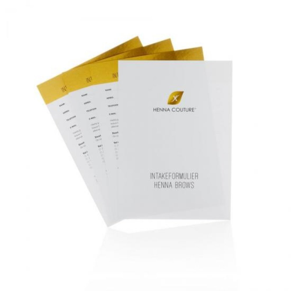 Lash eXtend Lash eXtend Henna Couture Intake Formulier - Per 10 stuks Lash eXtend Lash eXtend Henna Couture Intake Formulier - Per 10 stuks