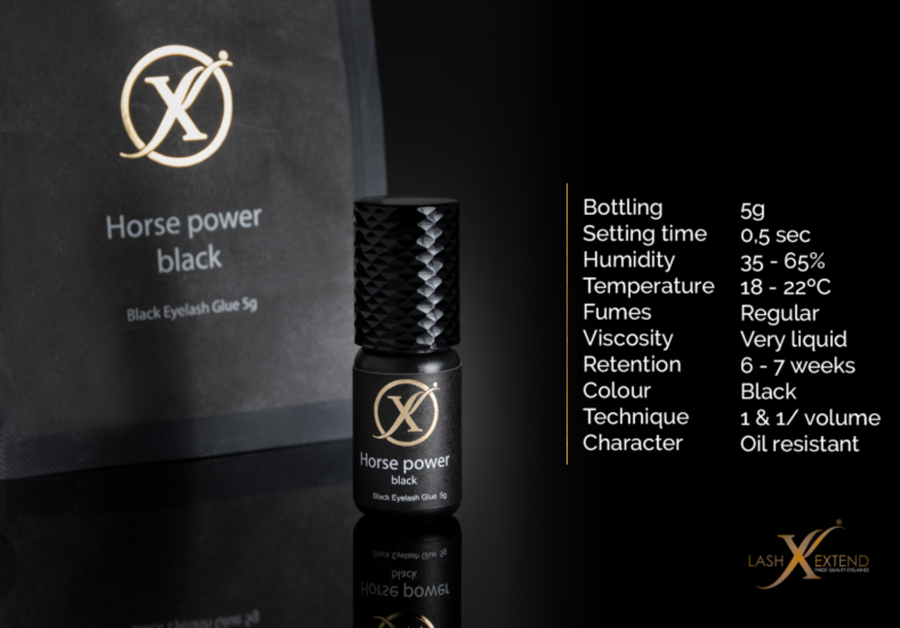 Lash eXtend Lash eXtend Horse Power Glue Black 5 gram Lash eXtend Lash eXtend Horse Power Glue Black 5 gram