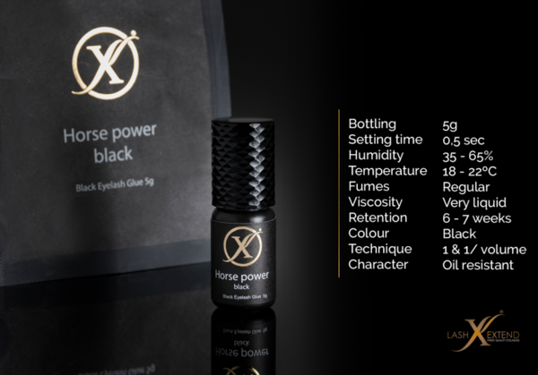 Lash eXtend Lash eXtend Horse Power Glue Black 5 gram Lash eXtend Lash eXtend Horse Power Glue Black 5 gram