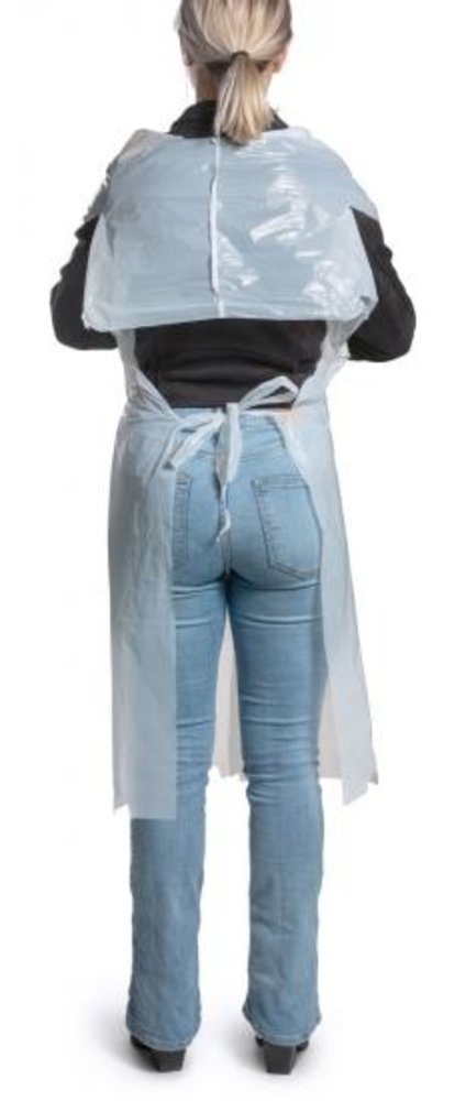 PBP PBP Schort PE WIT 140 x 100 cm 25 st - OP=OP PBP PBP Schort PE WIT 140 x 100 cm 25 st - OP=OP